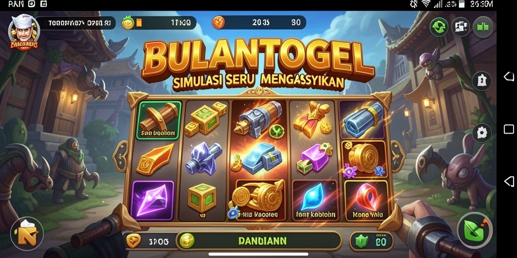 Tampilan gameplay BULANTOGEL yang menarik dan interaktif.