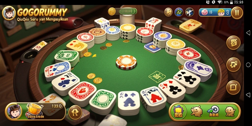 Screenshot gameplay QiuQiu GOGORUMMY yang seru.