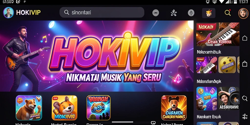 Tampilan gameplay HOKIVIP yang menarik dan penuh warna.