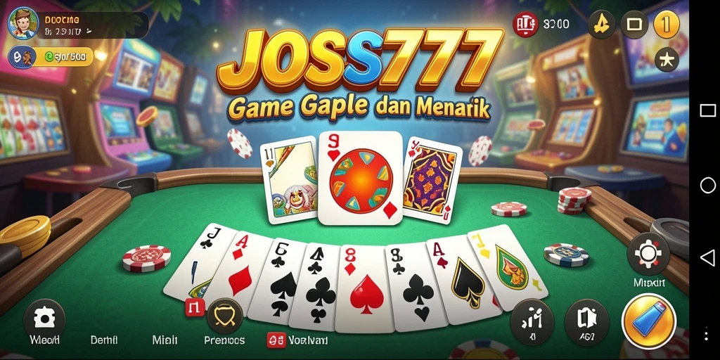 Tampilan gameplay JOSS777 yang seru dan interaktif di dalam permainan Gaple.