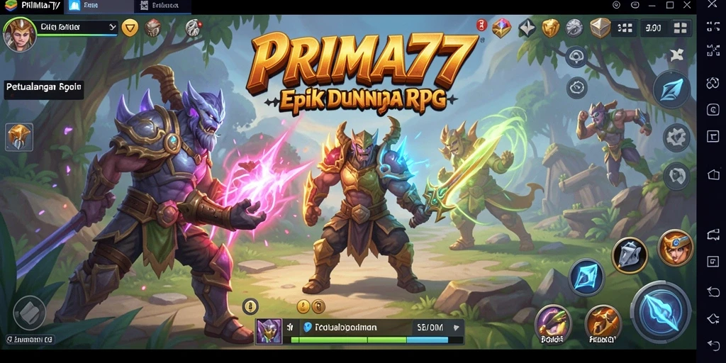 Tampilan gameplay PRIMA77 yang menegangkan dan penuh aksi RPG.