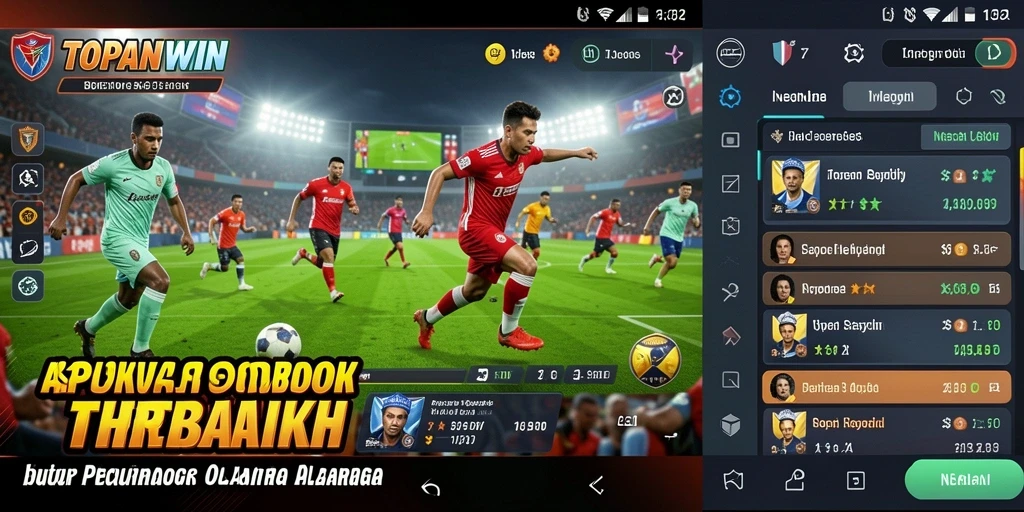 Tampilan utama gameplay Sportsbook TOPANWIN dengan berbagai pilihan taruhan.